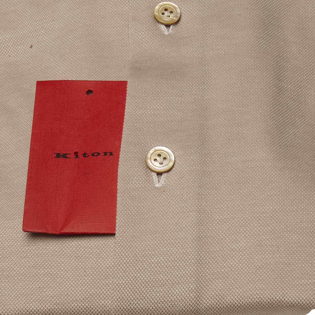KITON Beige Cotton Shirt