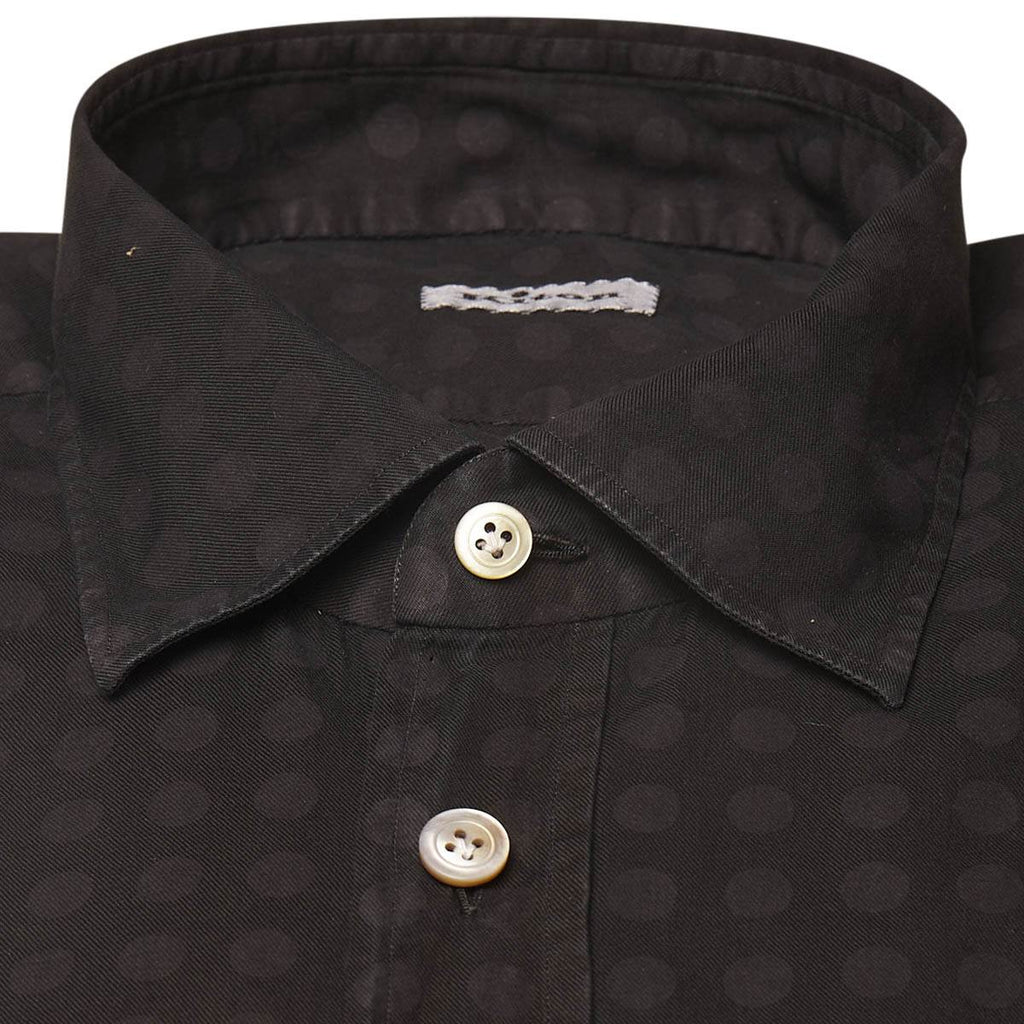 Kiton KITON Black Cotton Shirt Black 001