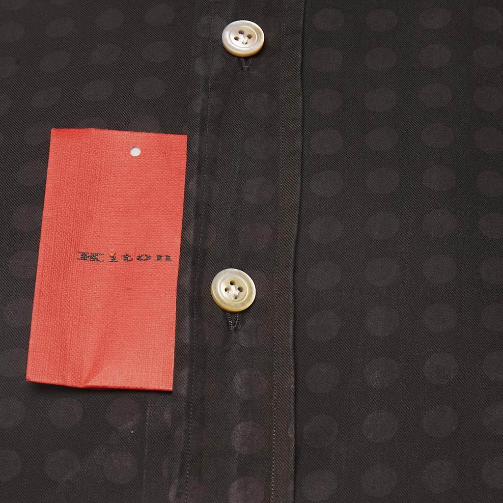 KITON Black Cotton Shirt