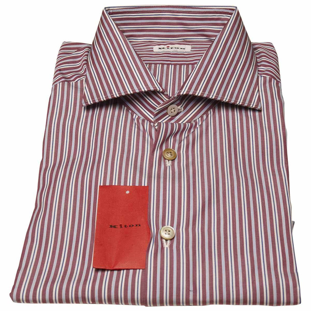 KITON Multicolor Cotton Shirt