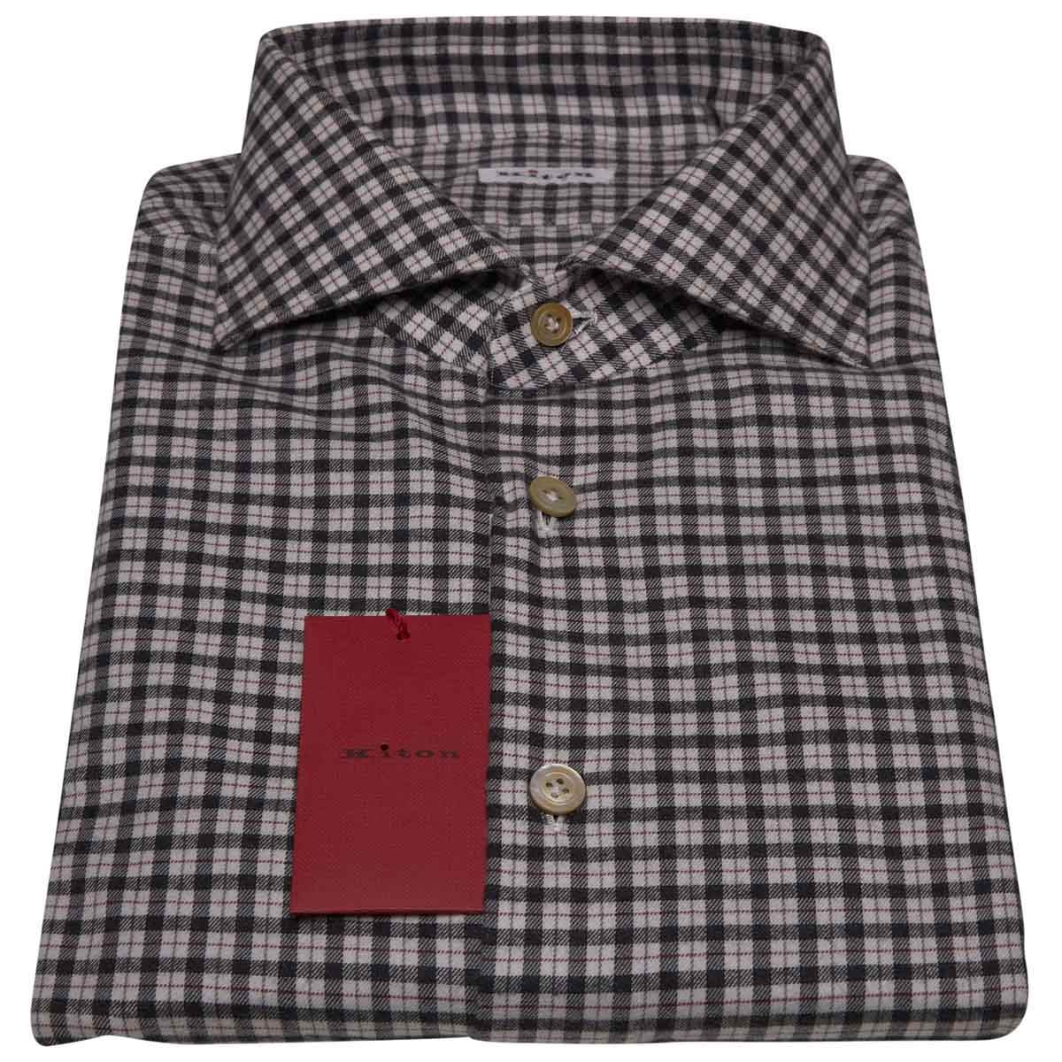 KITON Multicolor Cotton Shirt
