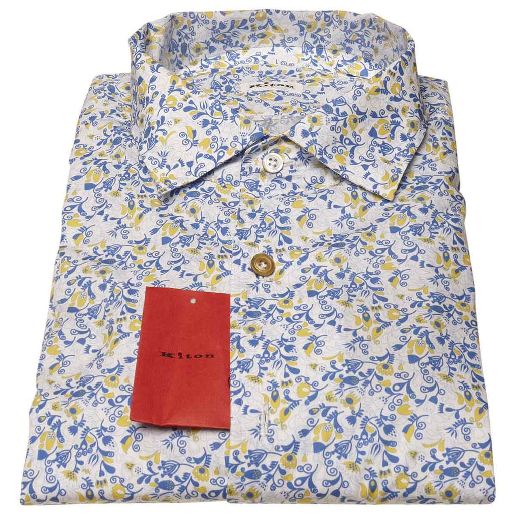 KITON Multicolor Cotton Shirt