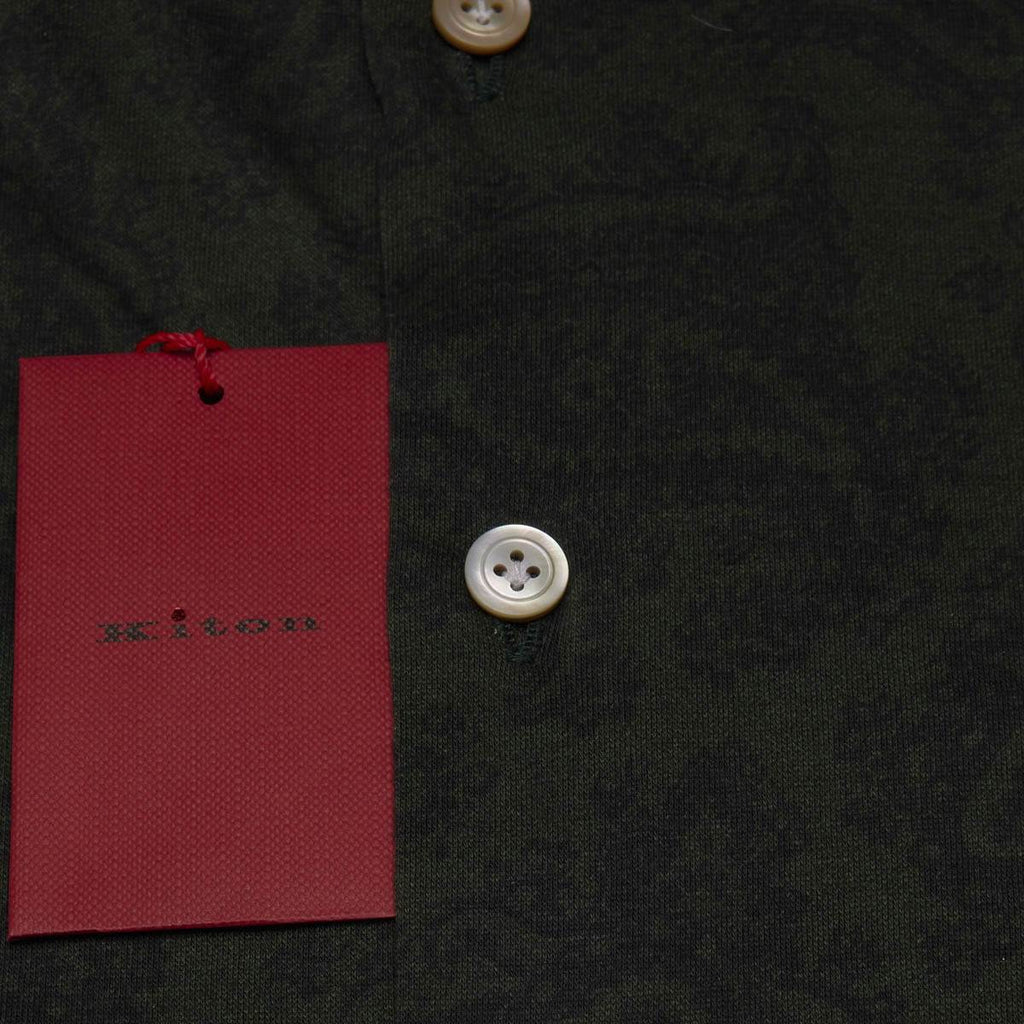 KITON Green Cotton Shirt