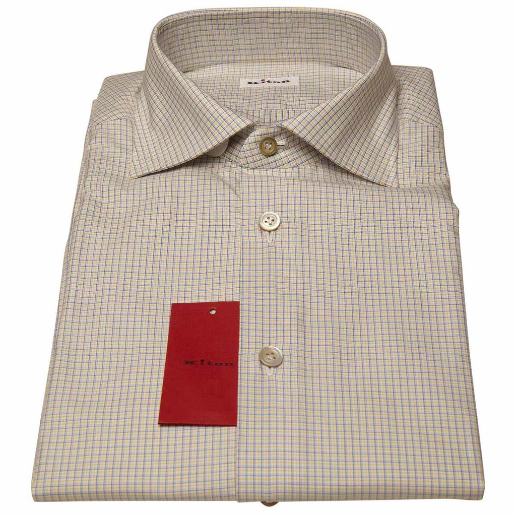 KITON Multicolor Cotton Shirt