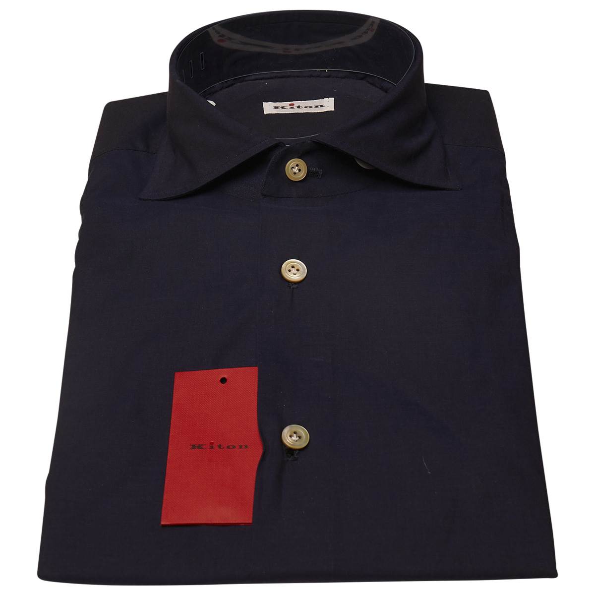 Kiton KITON Blue Cotton Shirt Blue 000