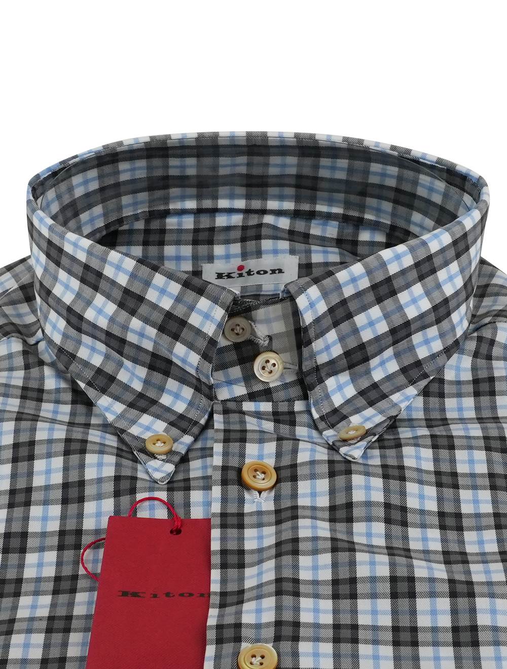 Kiton Multicolor Cotton Shirt