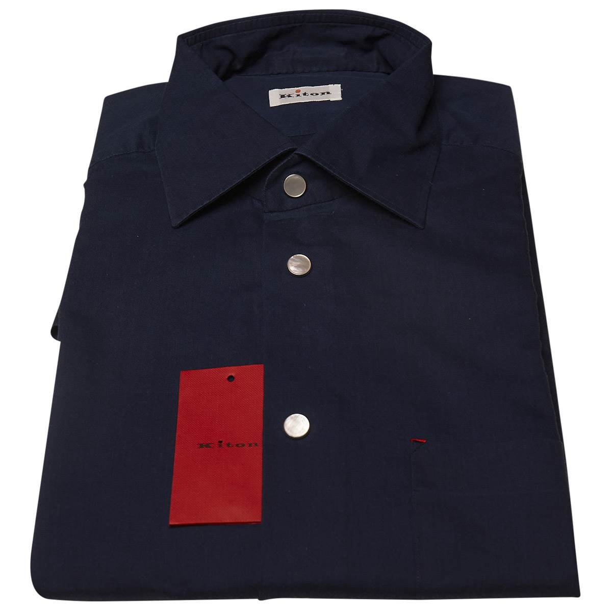 Kiton KITON Blue Cotton Shirt Blue 000