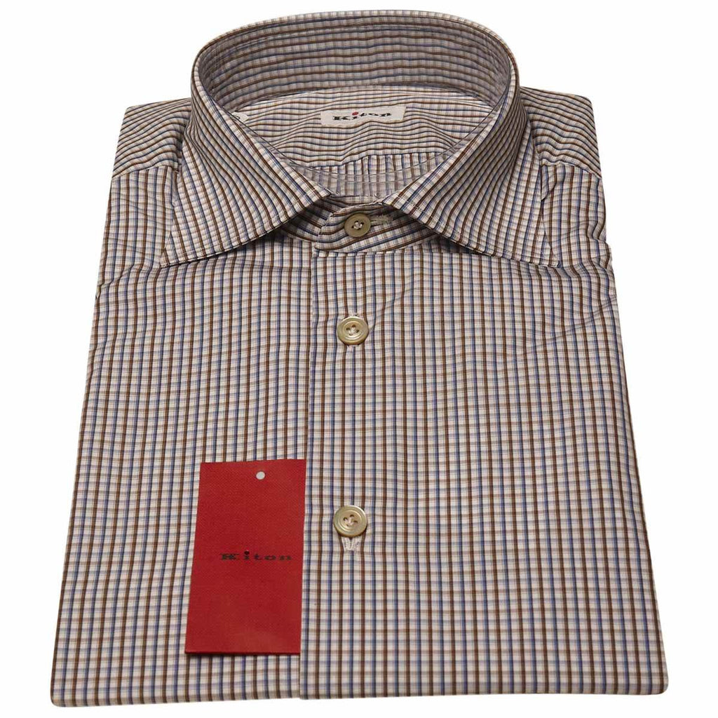 KITON Multicolor Cotton Shirt