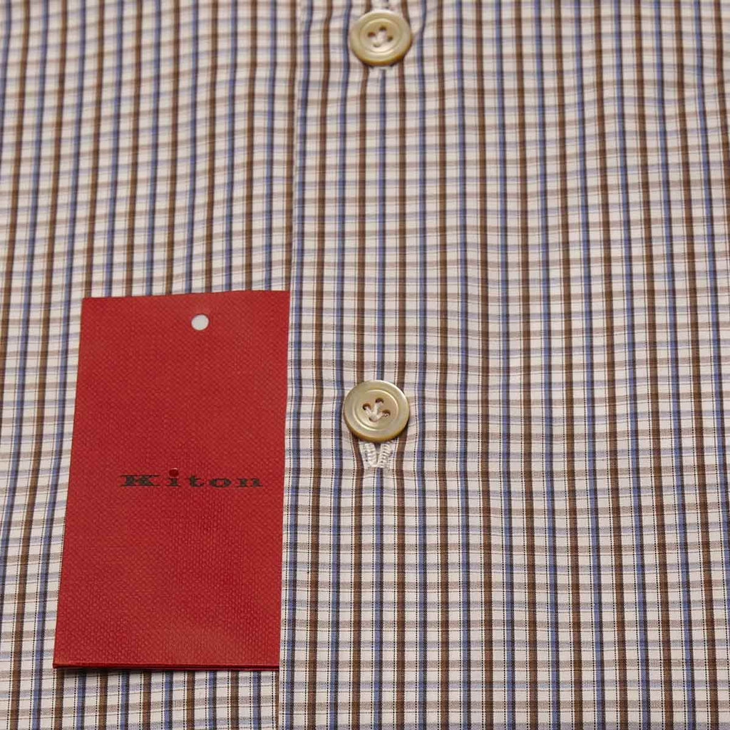 KITON Multicolor Cotton Shirt