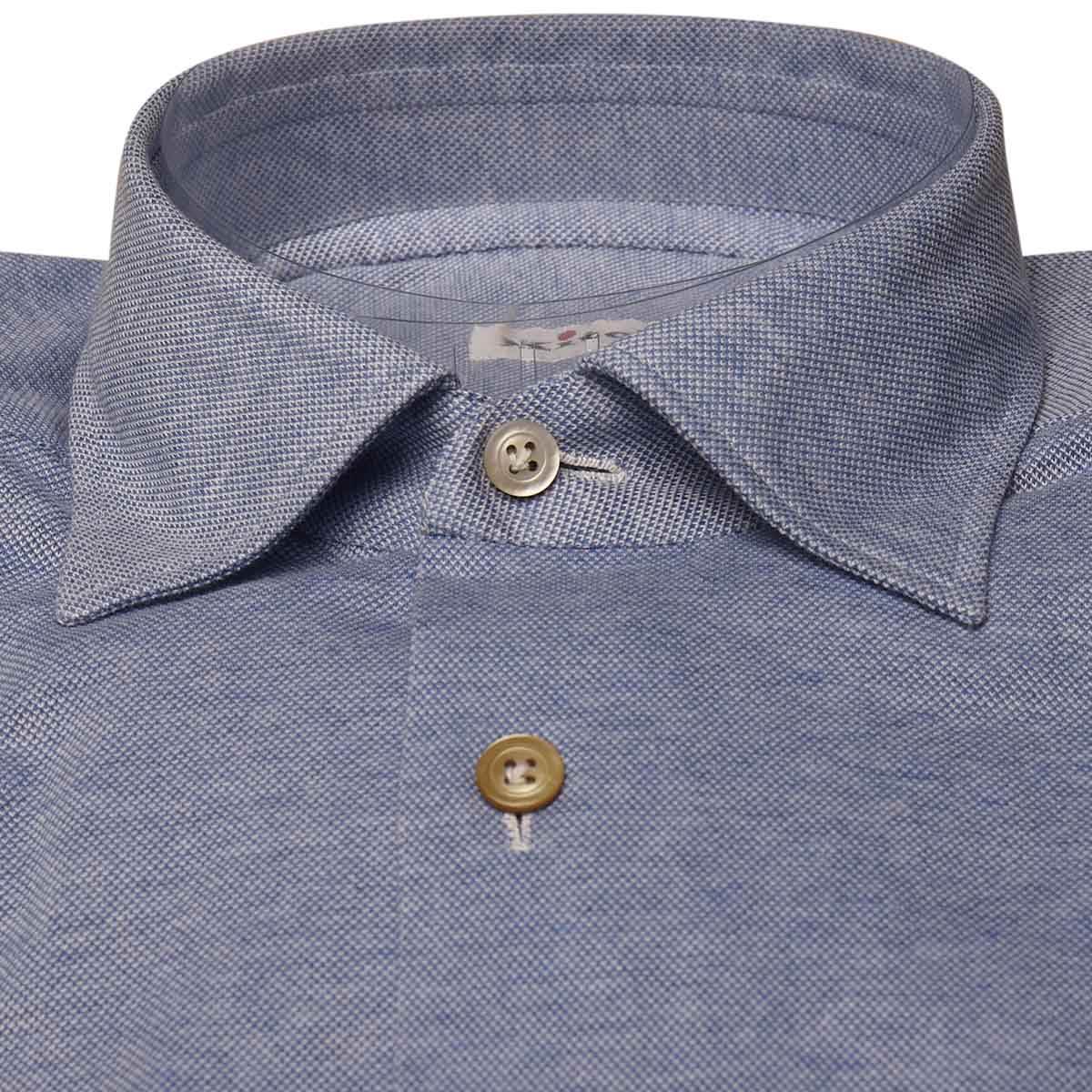 Kiton KITON Light Blue Cotton Shirt Light Blue 001