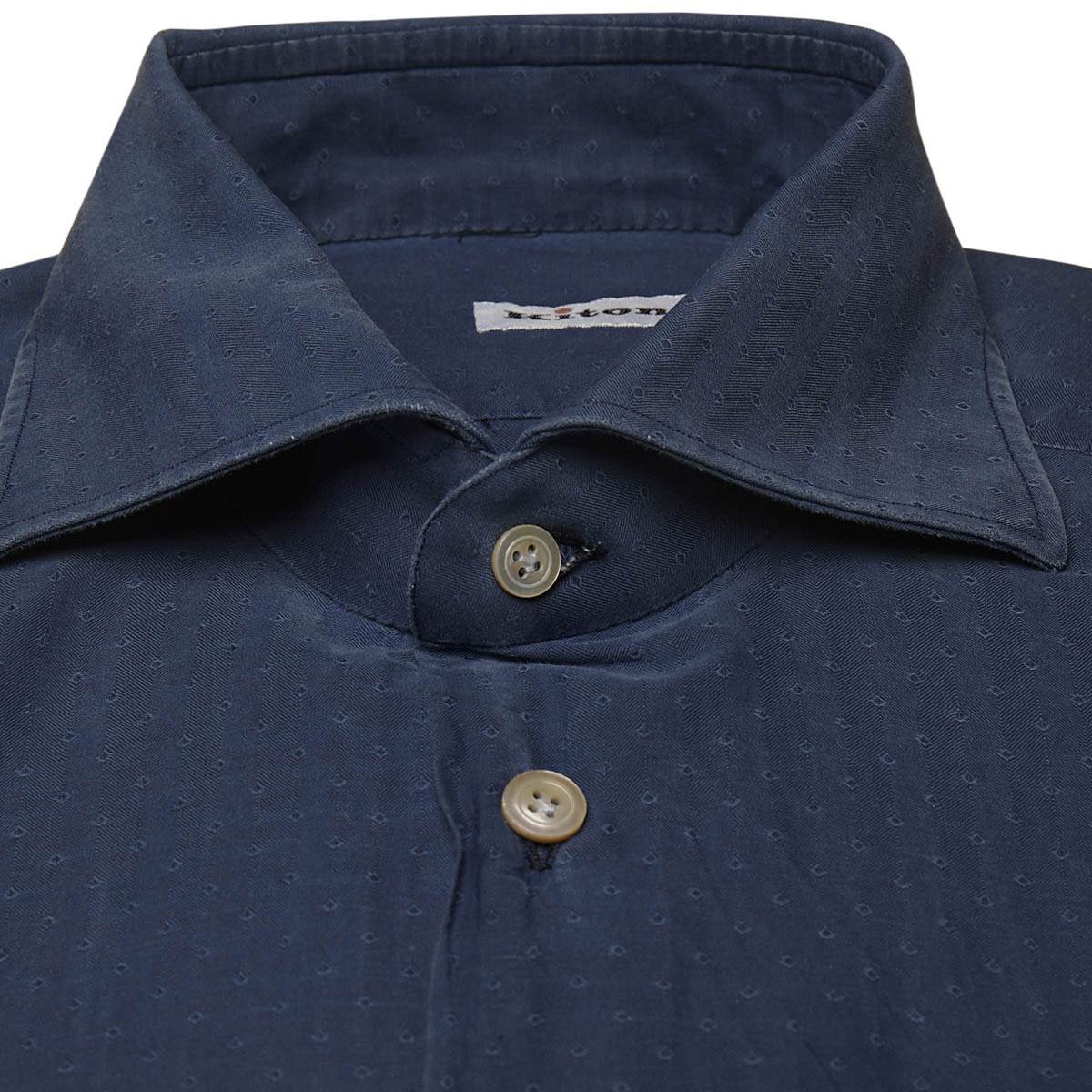 Kiton KITON Blue Cotton Shirt Blue 001