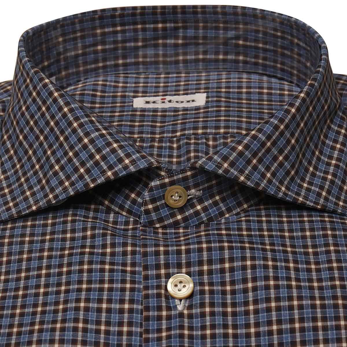 KITON Multicolor Cotton Shirt