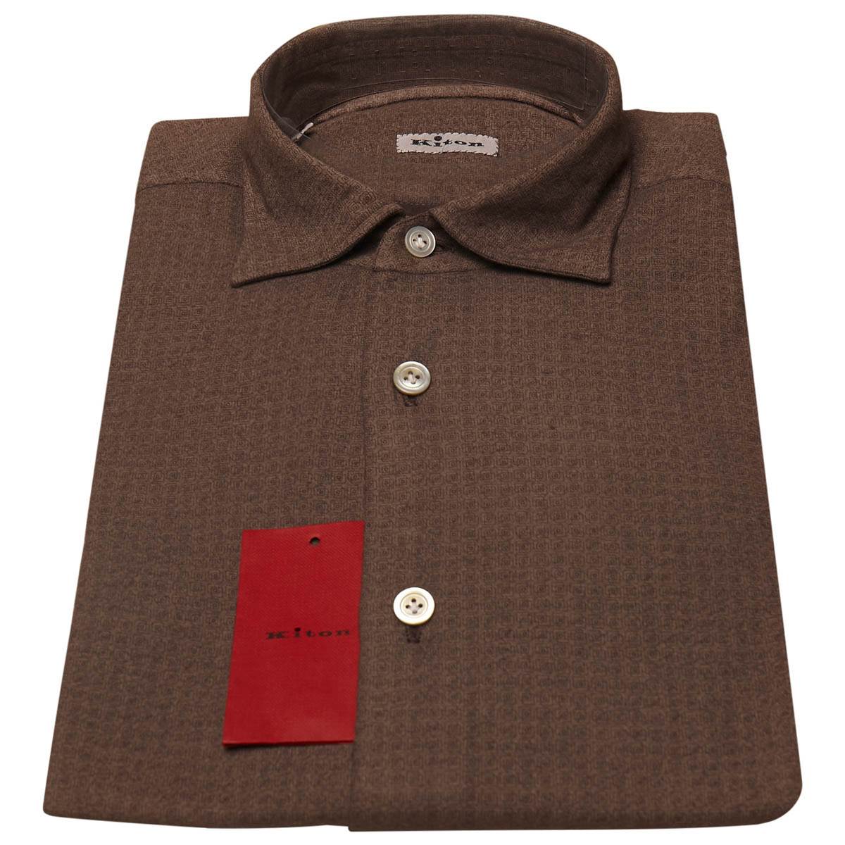 Kiton KITON Brown Cotton Shirt Brown 000