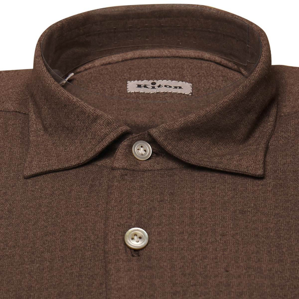 Kiton KITON Brown Cotton Shirt Brown 001