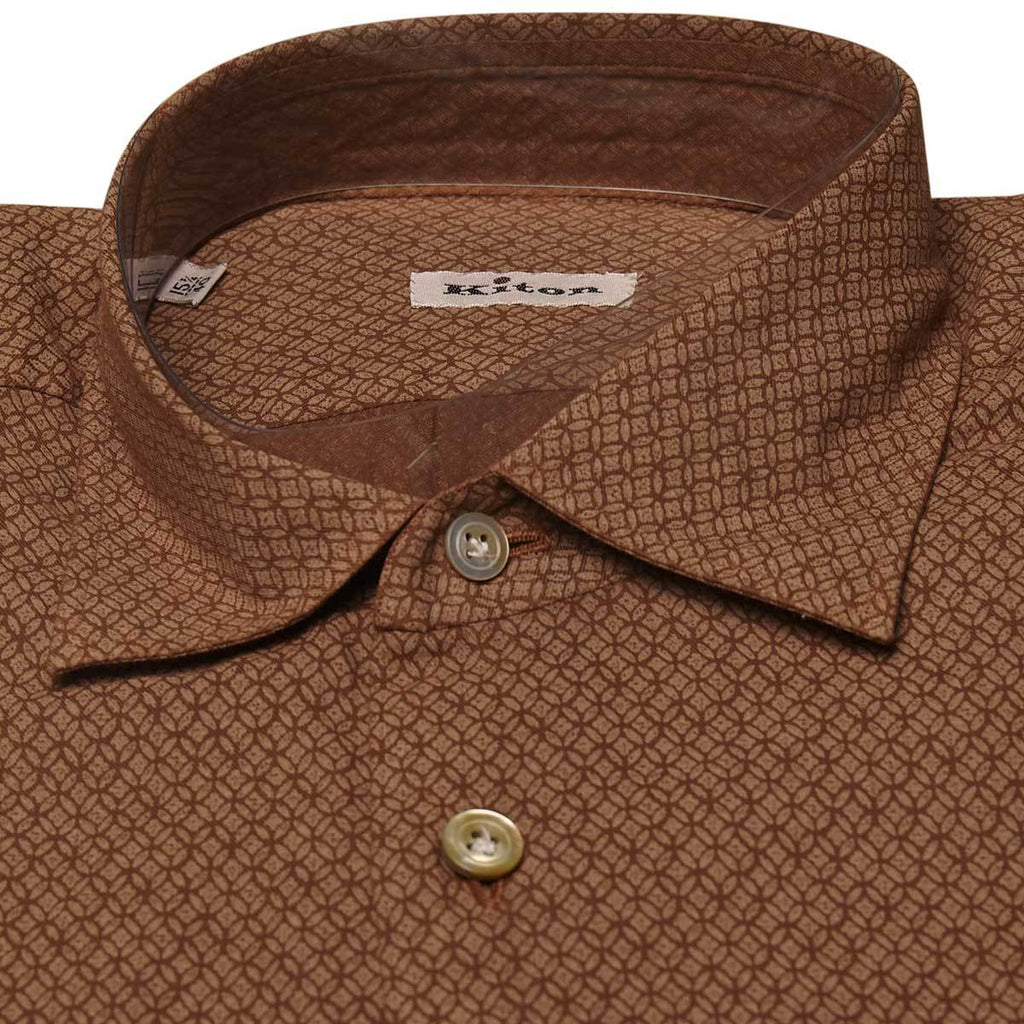 Kiton KITON Brown Cotton Shirt Brown 001