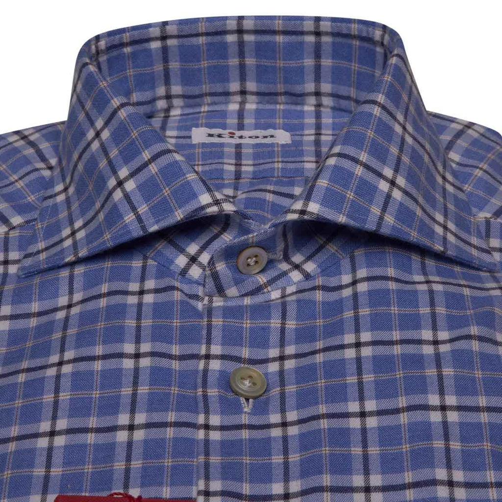 KITON Multicolor Cotton Shirt
