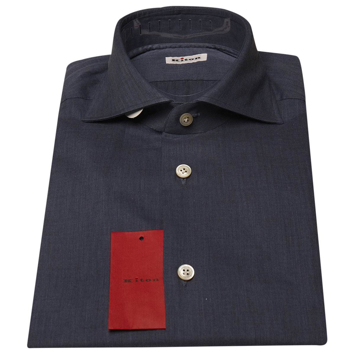 Kiton KITON Blue Cotton Shirt Blue 000