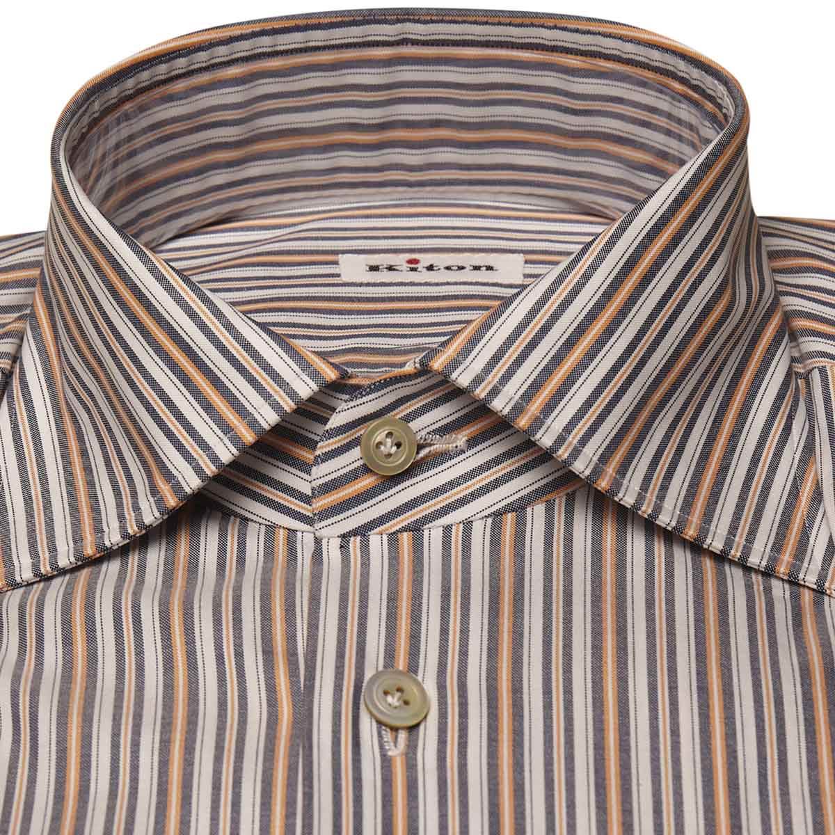 KITON Multicolor Cotton Shirt