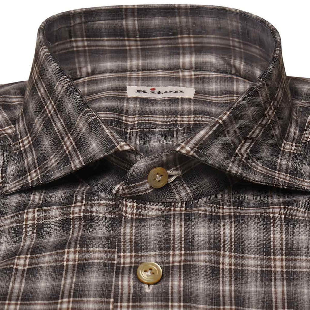 KITON Multicolor Cotton Shirt