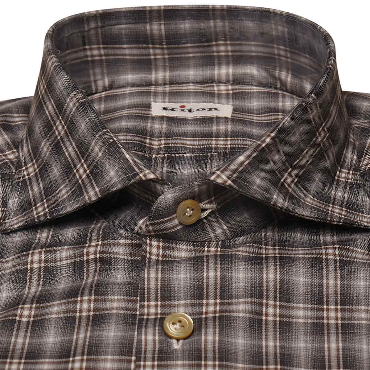 KITON Multicolor Cotton Shirt