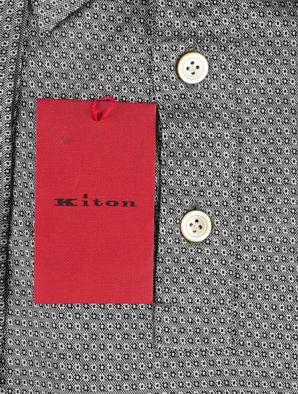 Kiton Multicolor Cotton Shirt