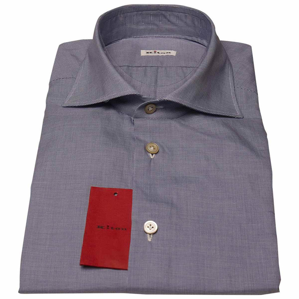Kiton KITON Blue White Cotton Shirt Blue/White 000