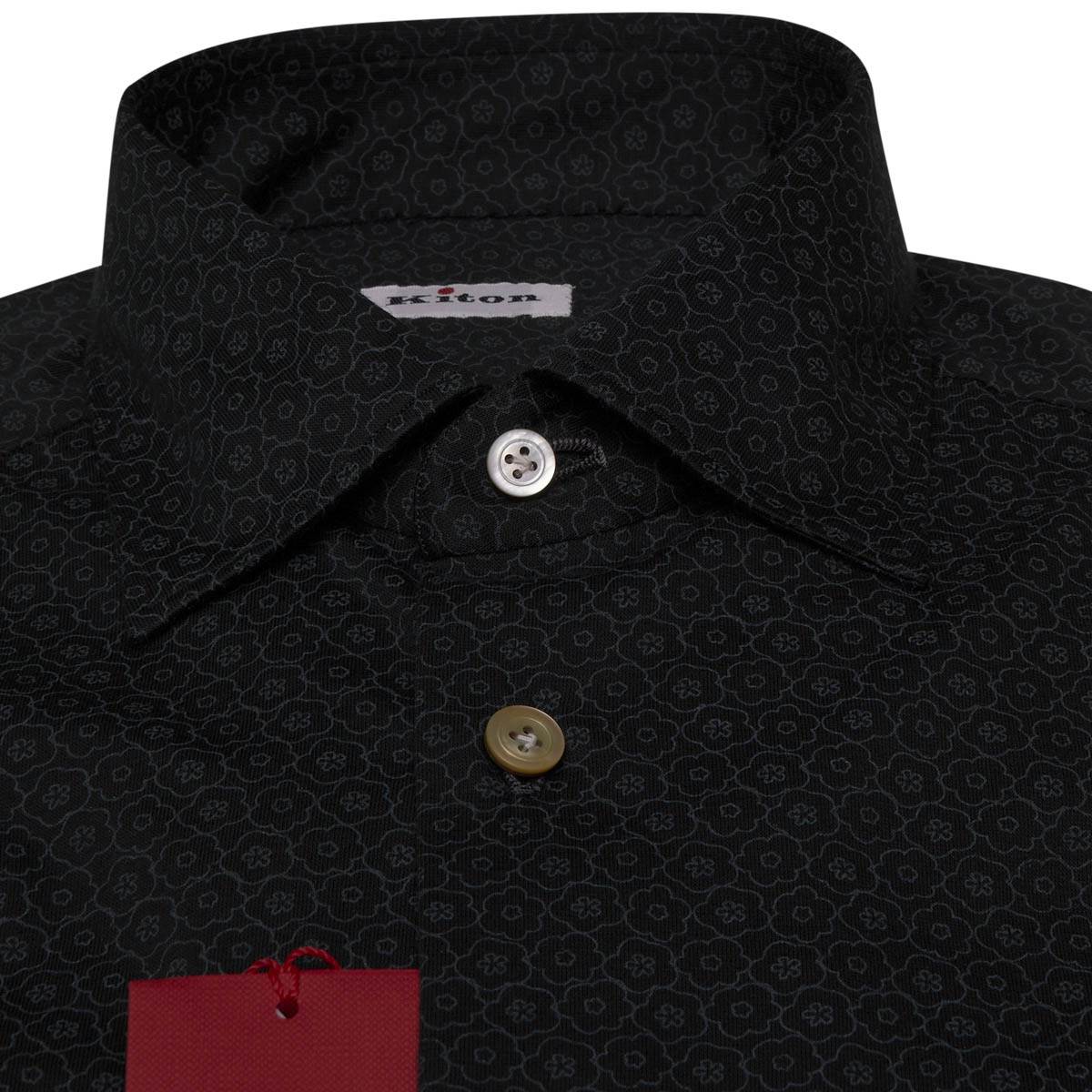 KITON Green Cotton Shirt