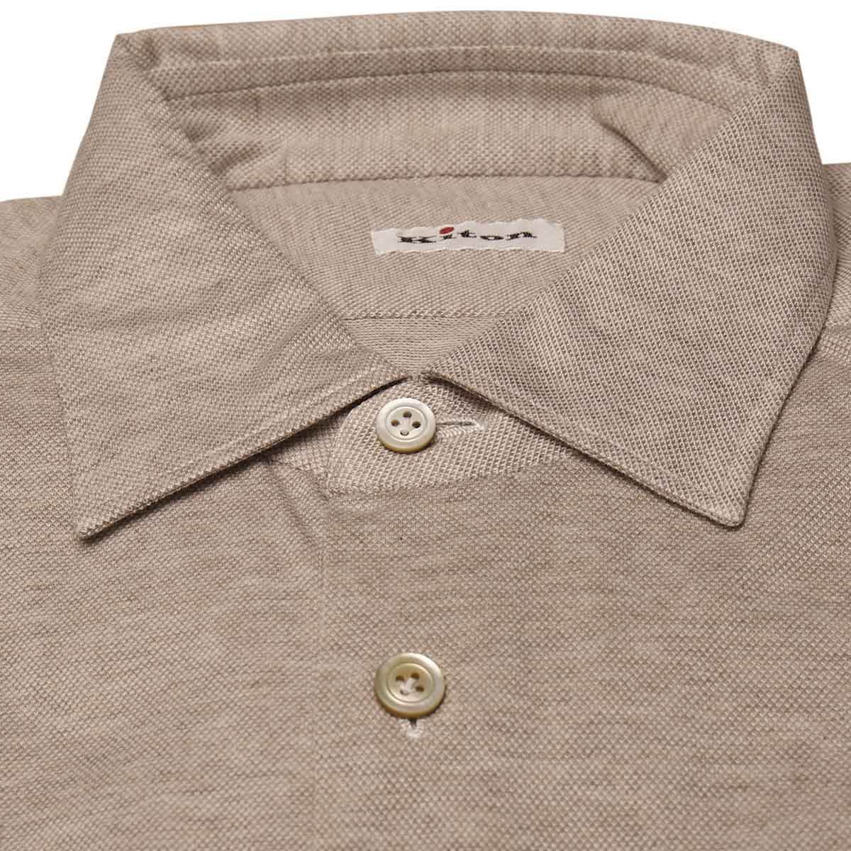 Kiton KITON Beige Cotton Shirt Beige 001
