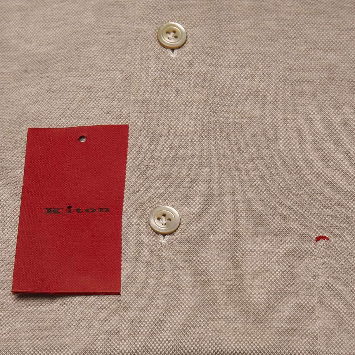 KITON Beige Cotton Shirt