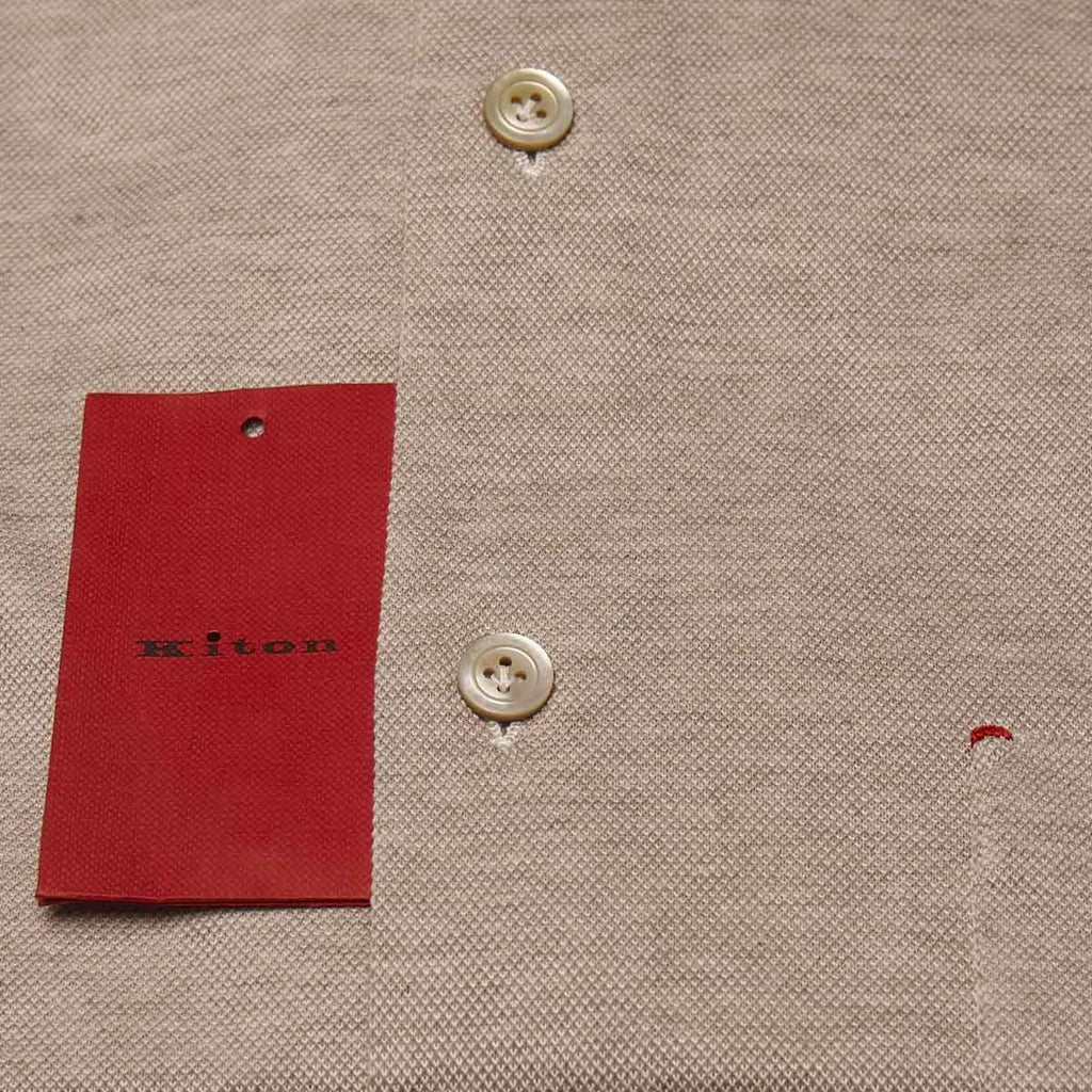 KITON Beige Cotton Shirt