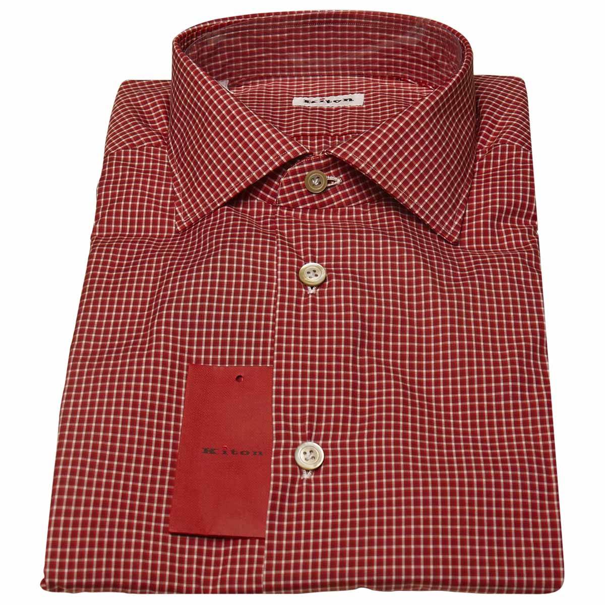 Kiton KITON Red White Cotton Shirt Red/White 000