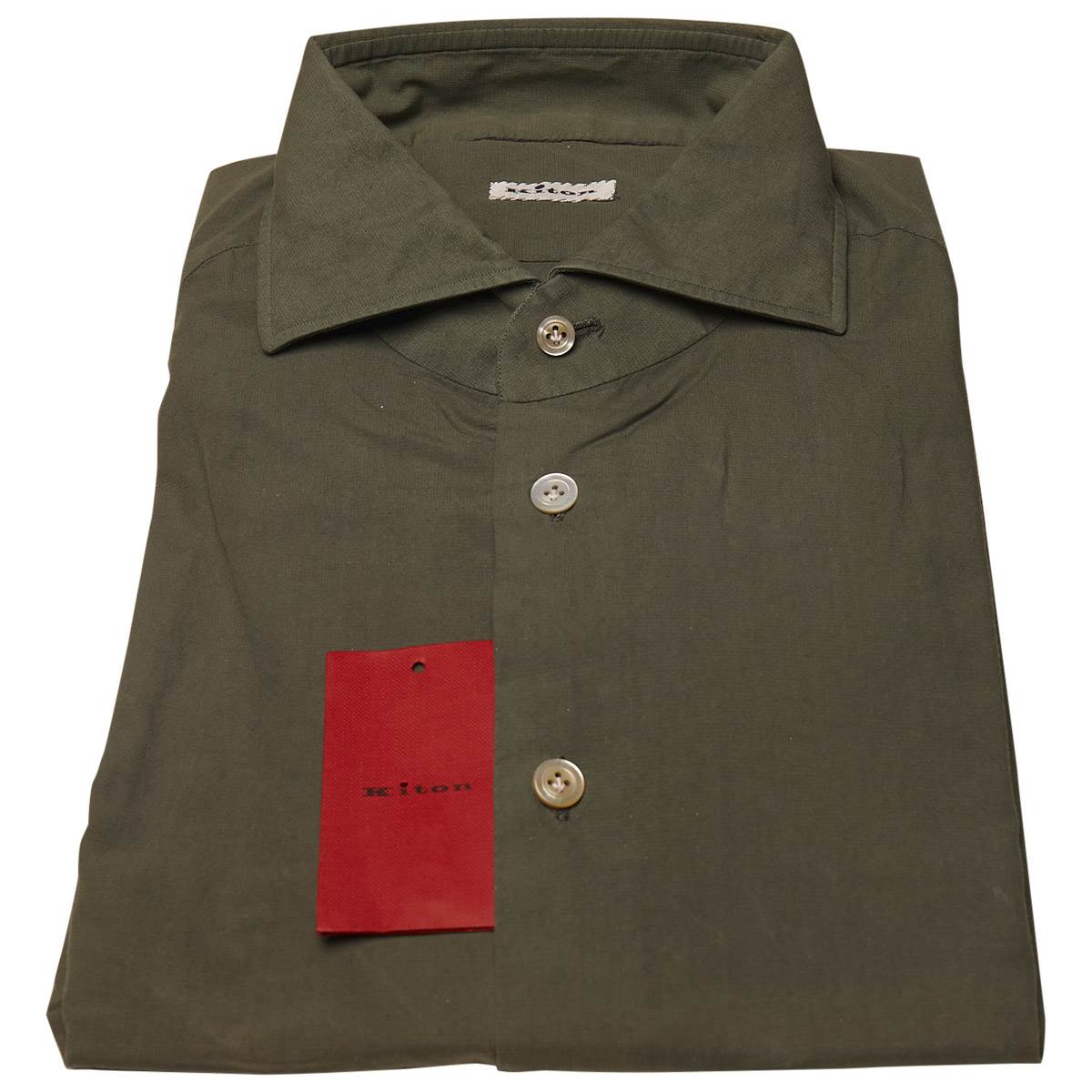 Kiton KITON Green Cotton Shirt Green 000