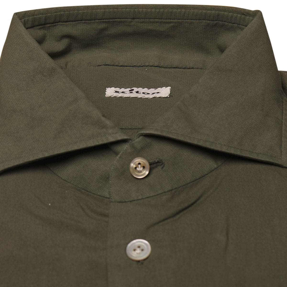 Kiton KITON Green Cotton Shirt Green 001