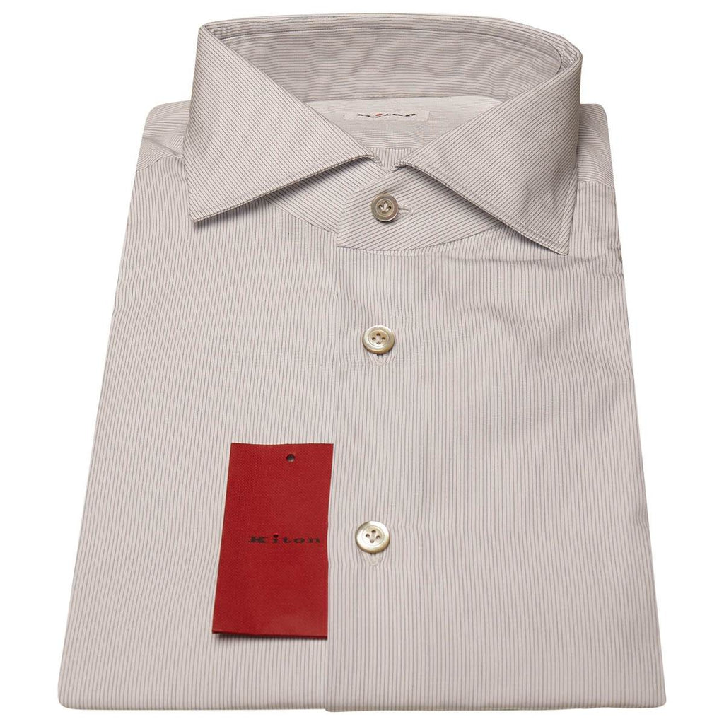 Kiton KITON Blue White Cotton Shirt Blue/White 000