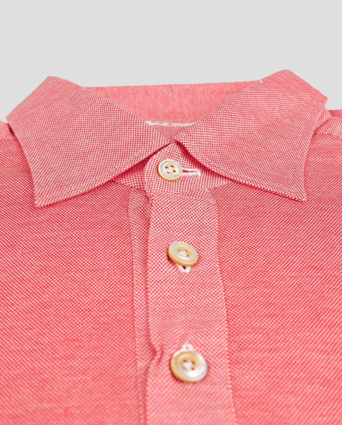 Kiton KITON Pink Cotton Sweater Polo Pink/White 001
