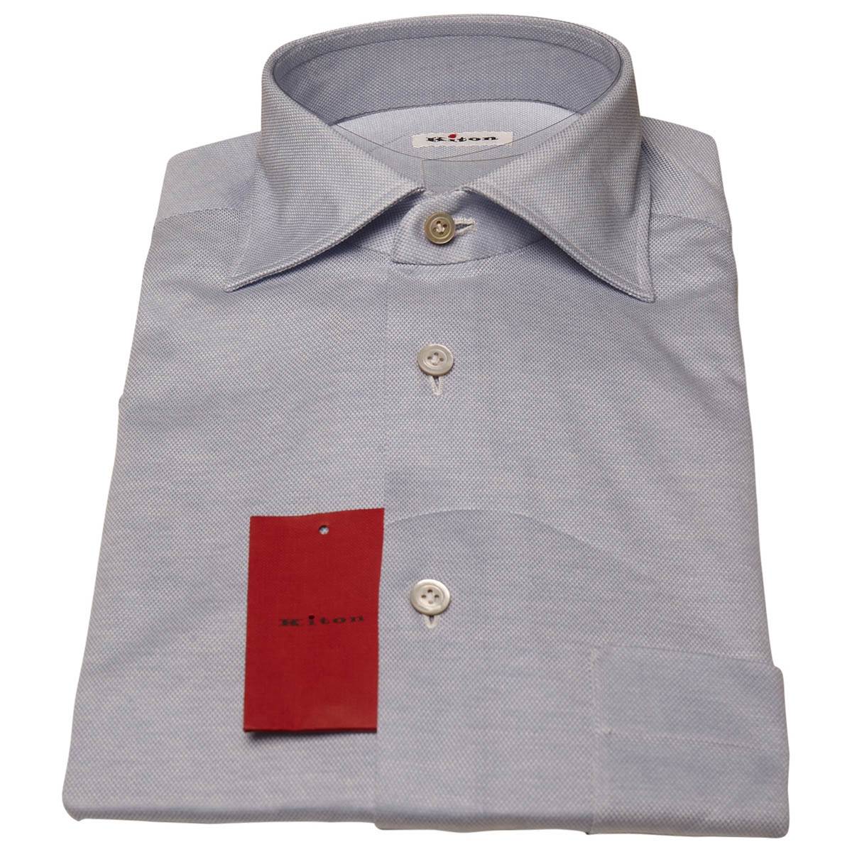 Kiton KITON Light Blue Cotton Shirt Light Blue 000
