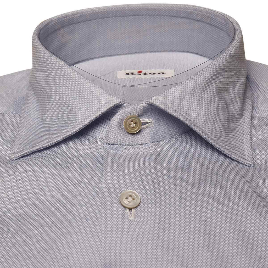 Kiton KITON Light Blue Cotton Shirt Light Blue 001