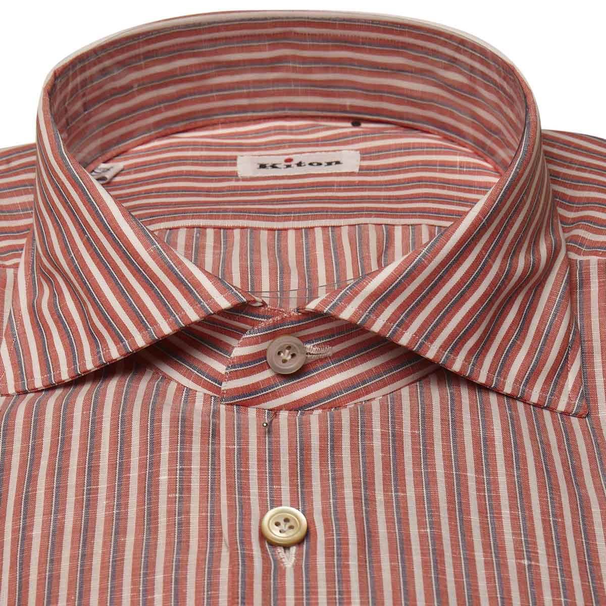 Kiton KITON Multicolor Cotton Linen Shirt Multicolor 001