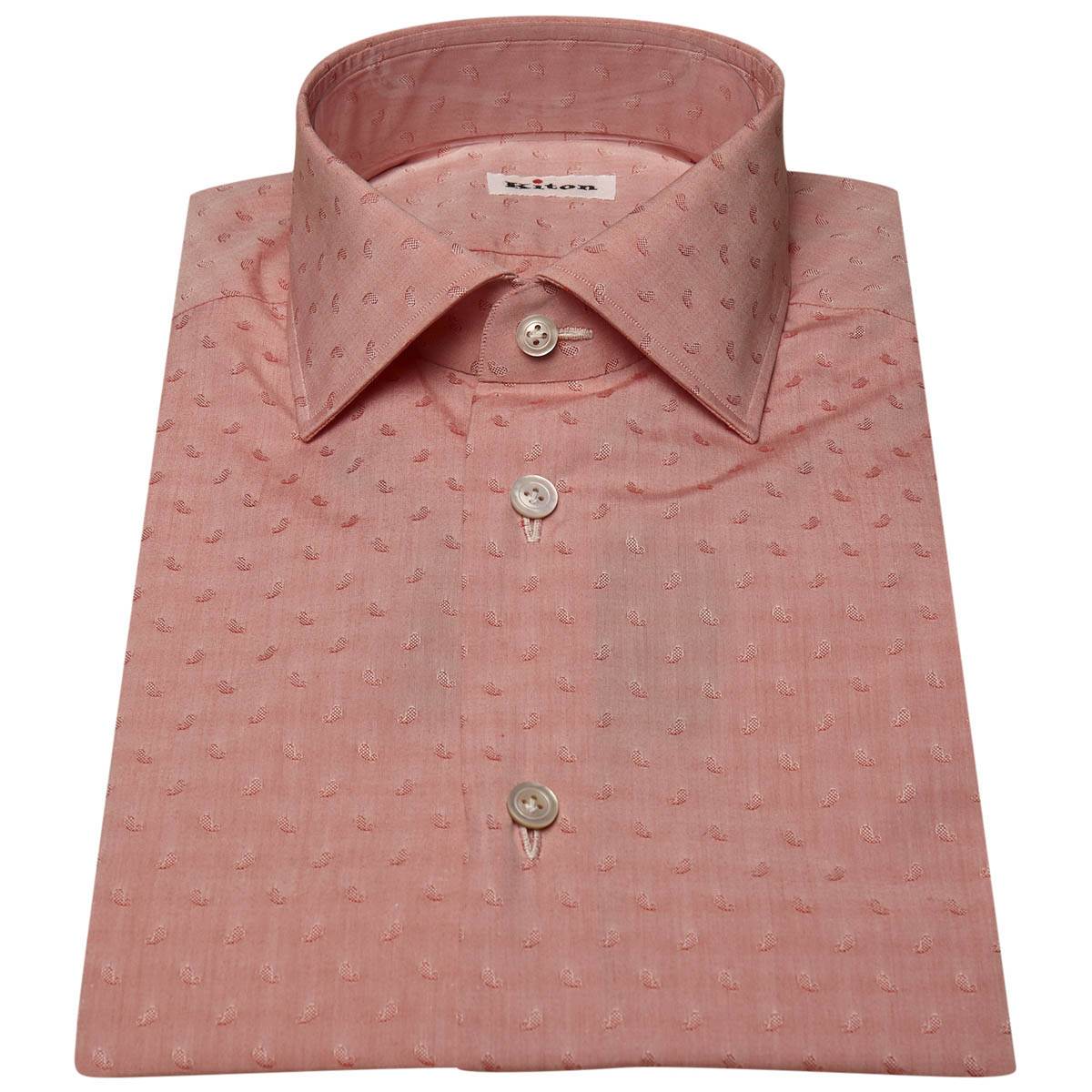 KITON Pink Cotton Shirt