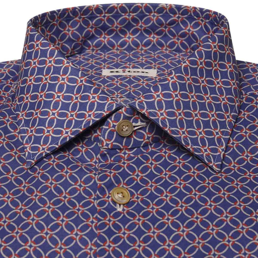 KITON Multicolor Cotton Shirt