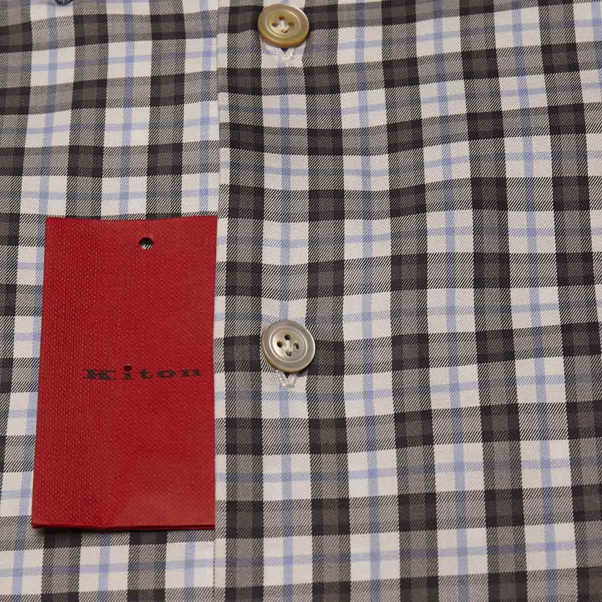 KITON Multicolor Cotton Shirt