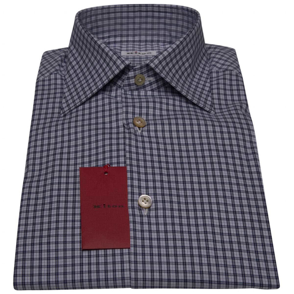 Kiton KITON Blue White Cotton Shirt Blue/White 000