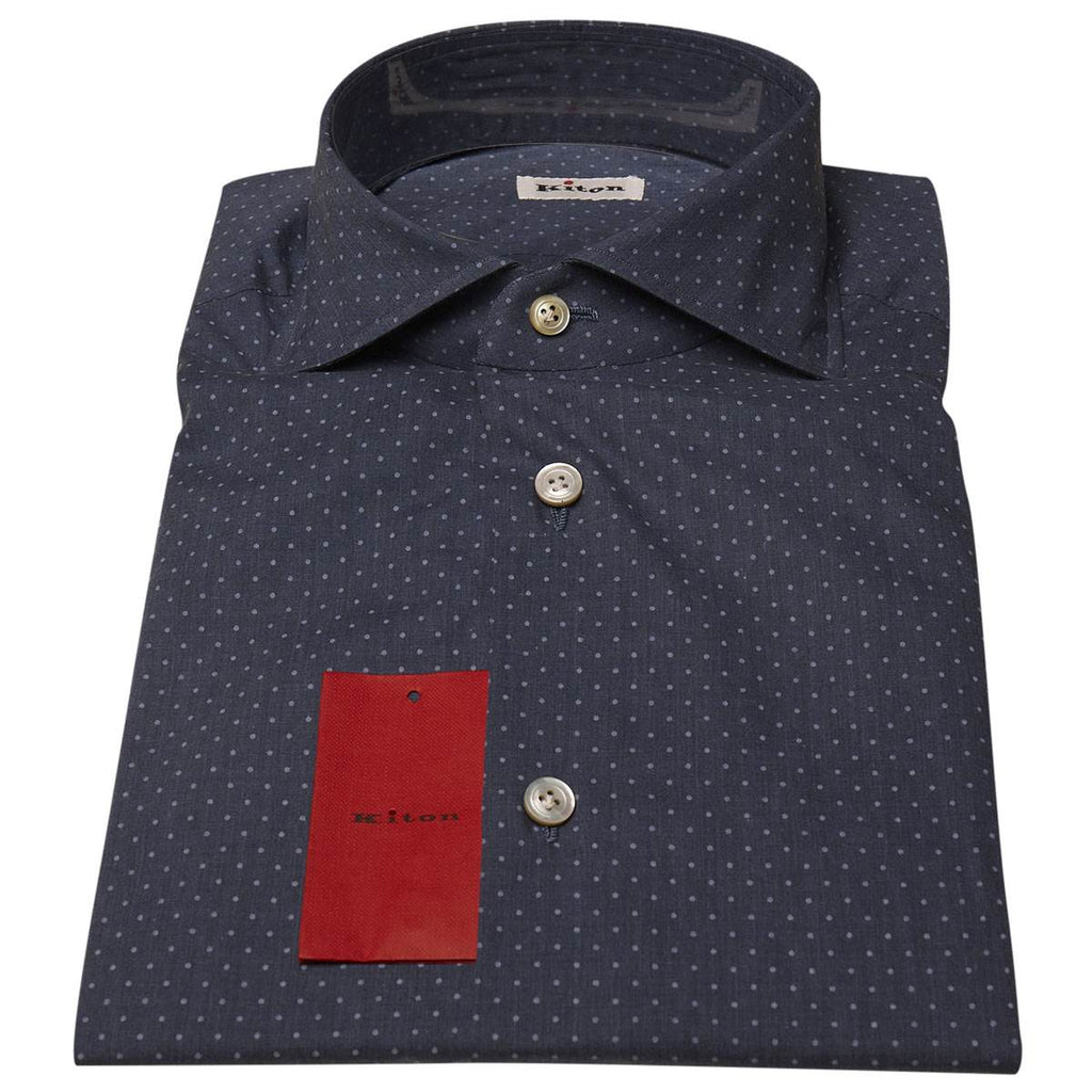 Kiton KITON Blue Cotton Shirt Blue 000