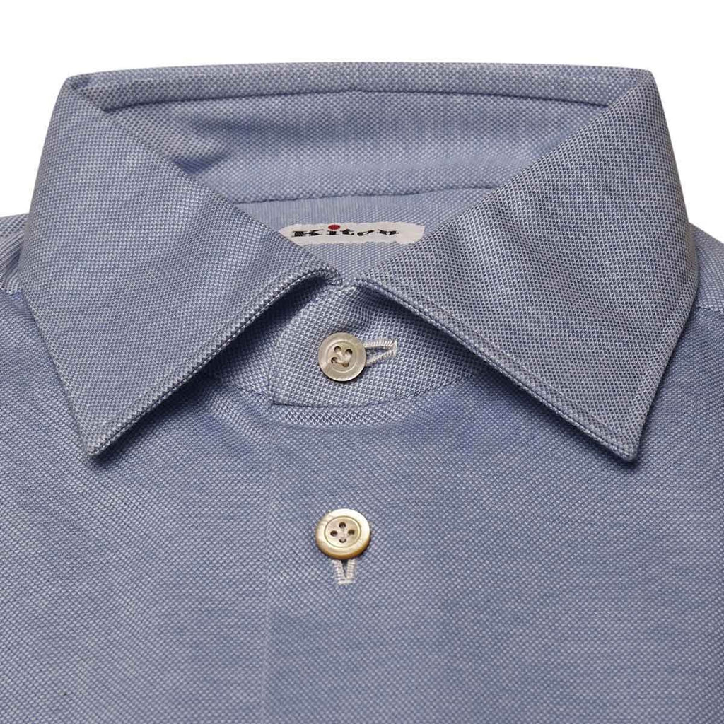 Kiton KITON Light Blue Cotton Shirt Light Blue 001