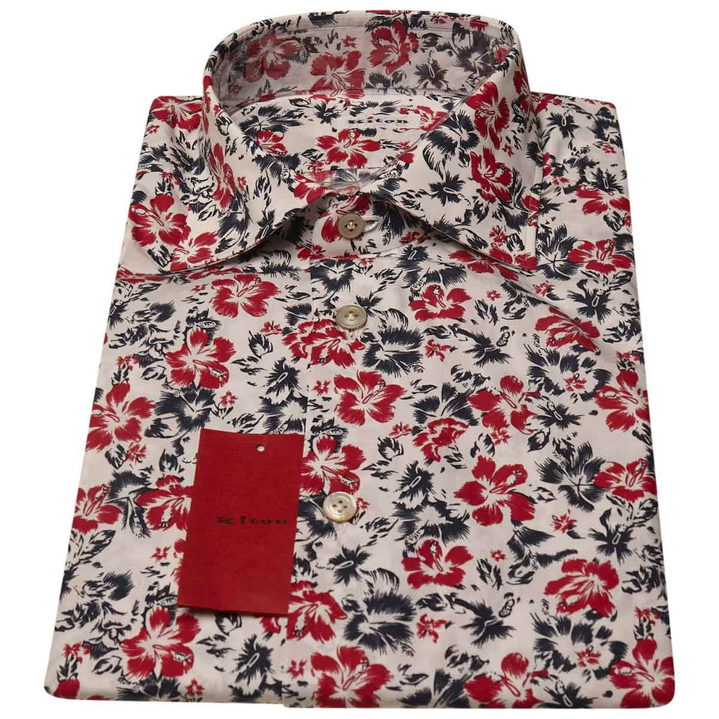 KITON Multicolor Cotton Shirt