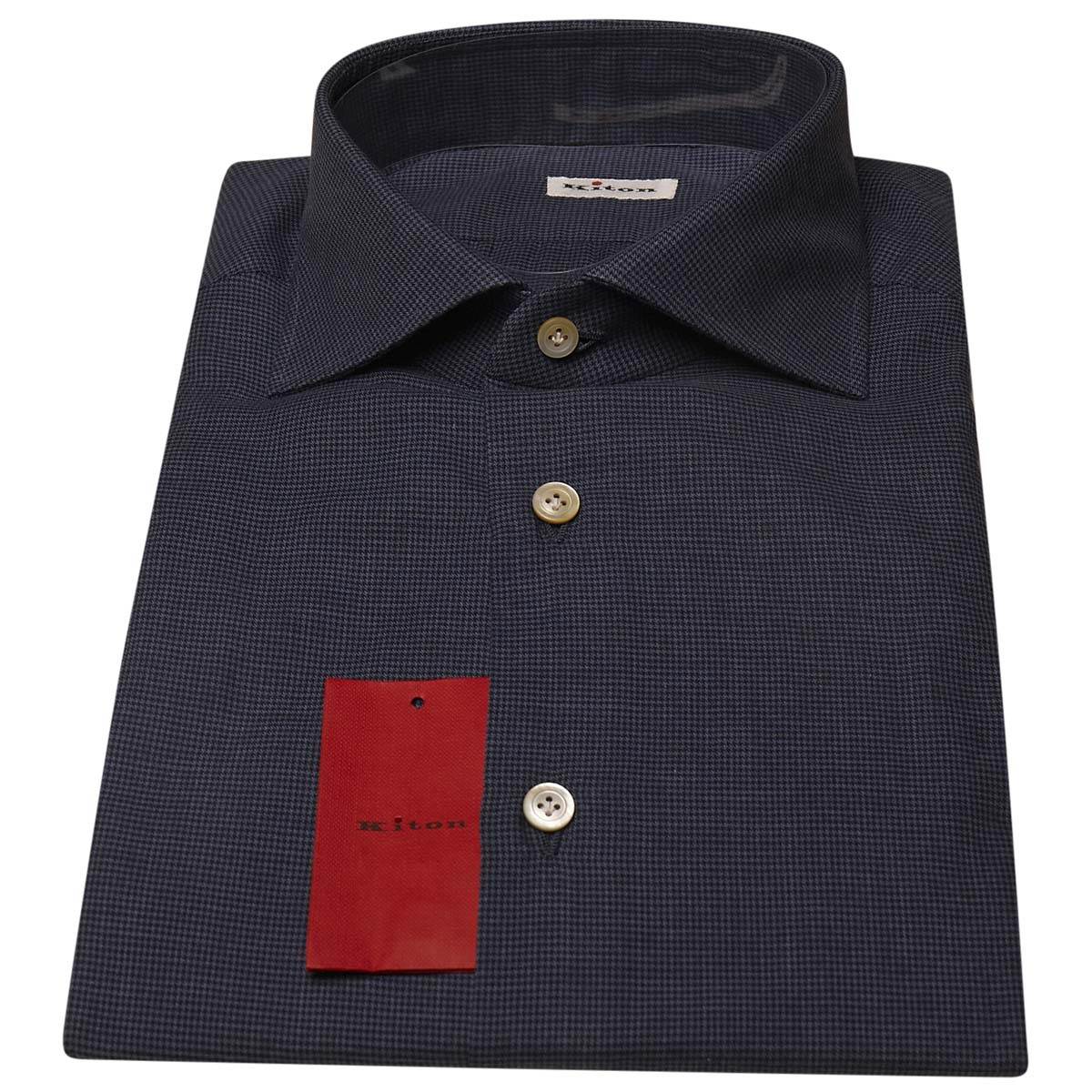 Kiton KITON Blue Cotton Shirt Blue 000