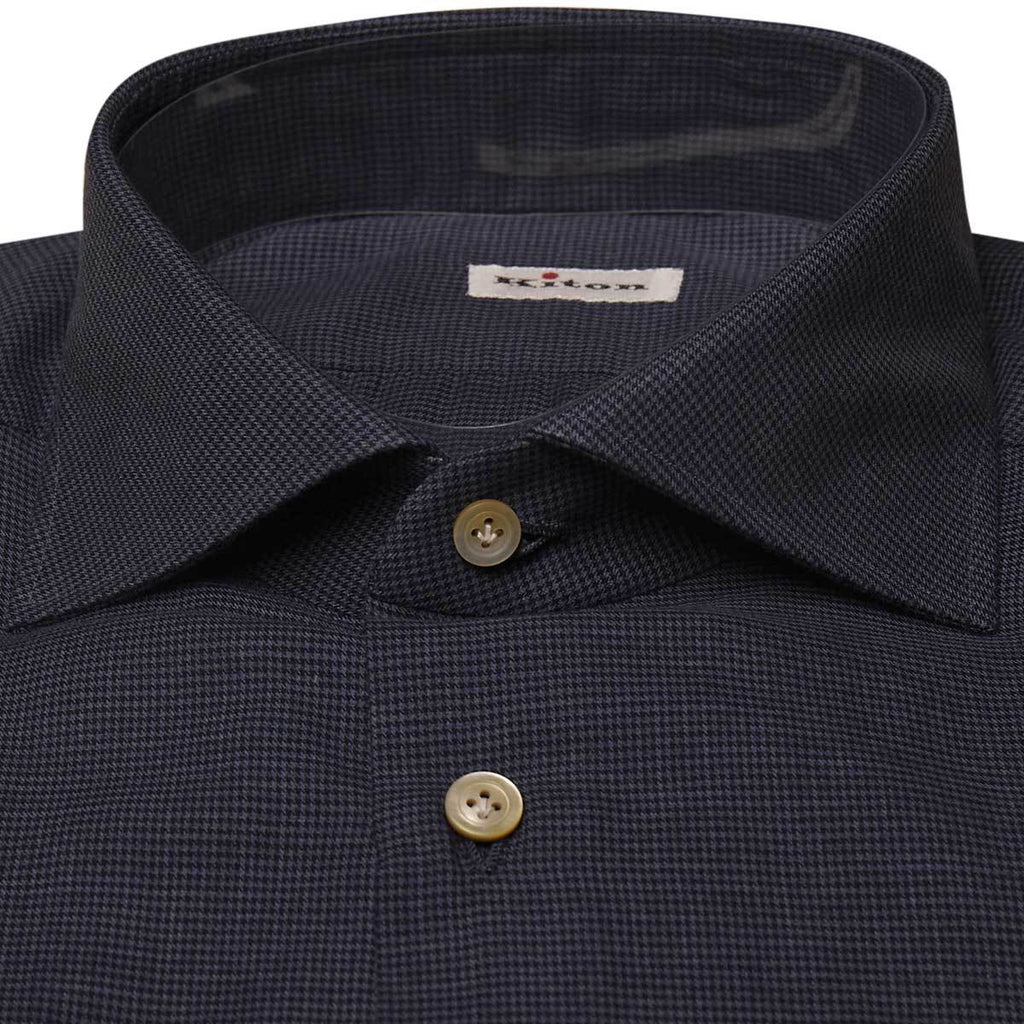Kiton KITON Blue Cotton Shirt Blue 001