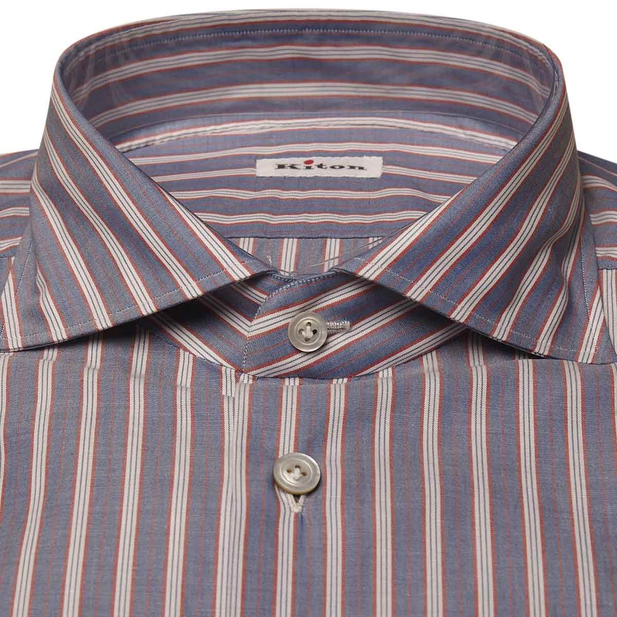 KITON Multicolor Cotton Shirt