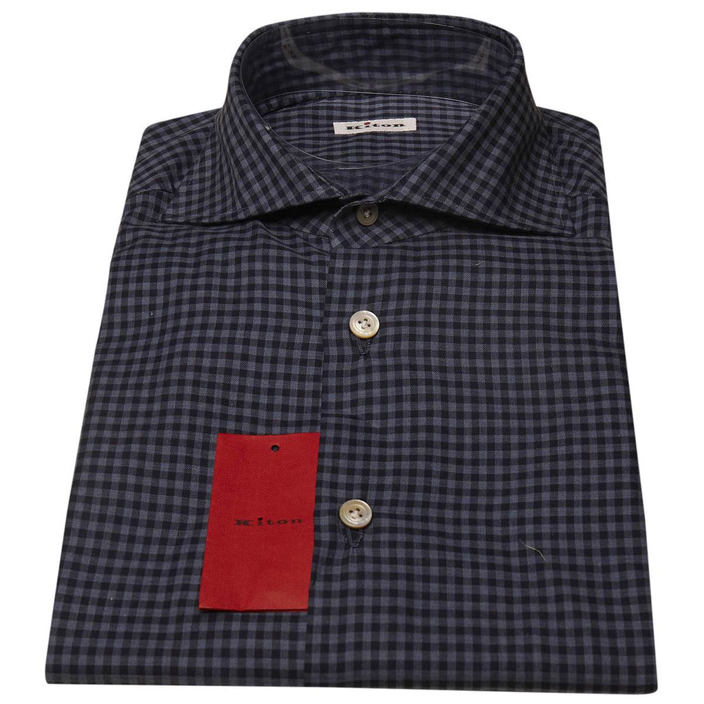 Kiton KITON Blue Cotton Shirt Blue 000