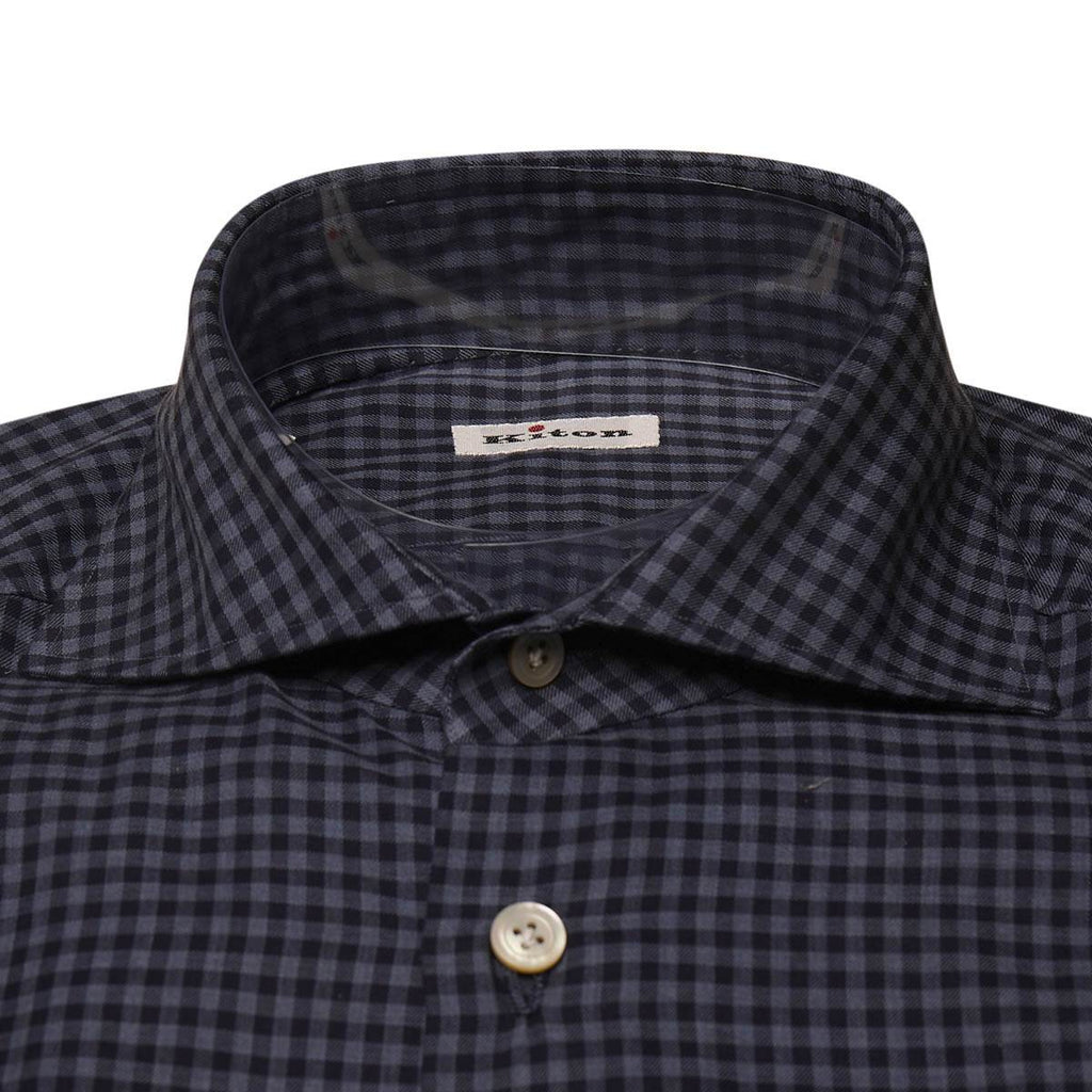 Kiton KITON Blue Cotton Shirt Blue 001